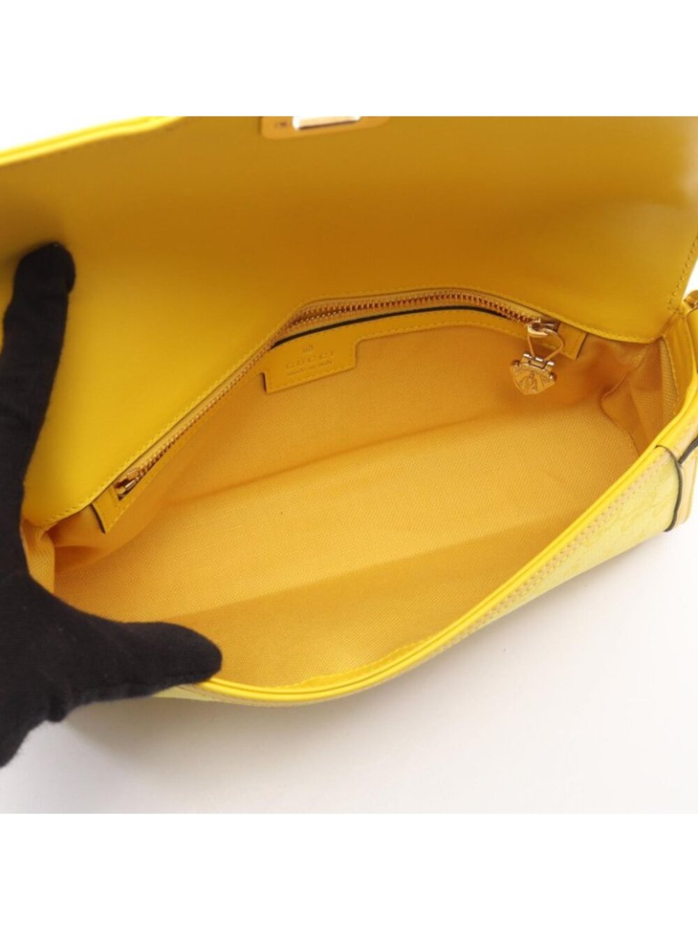 Gucci Shoulder Bag Luce Small Bag GG Canvas Yellow - Picture 3 of 9